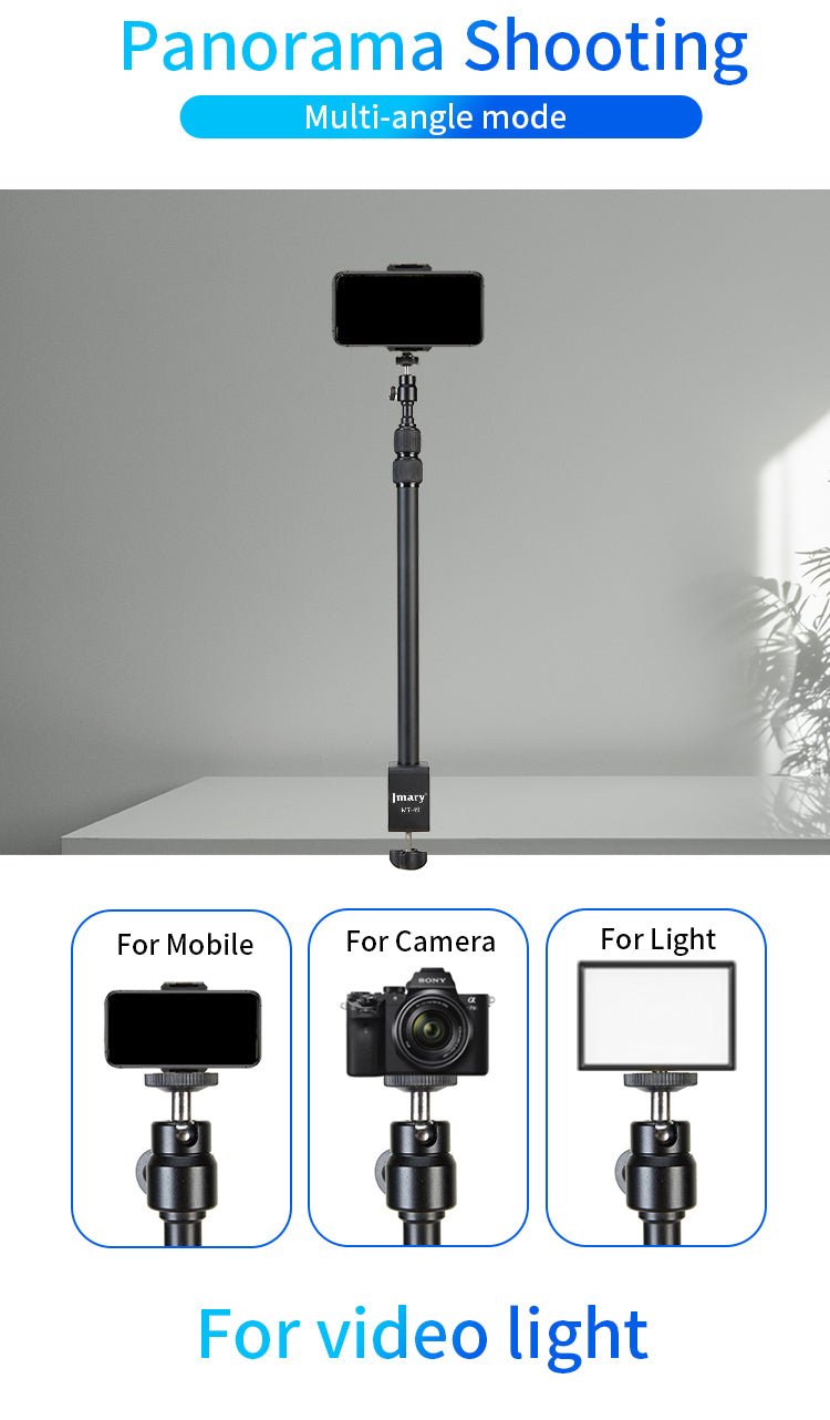 Jmary MT - 49 Compact Tripod Stand for Phone & Camera - Saif Al Najmi KwTripodsJmarySaif Al Najmi KwJmary MT - 49 Compact Tripod Stand for Phone & Camera