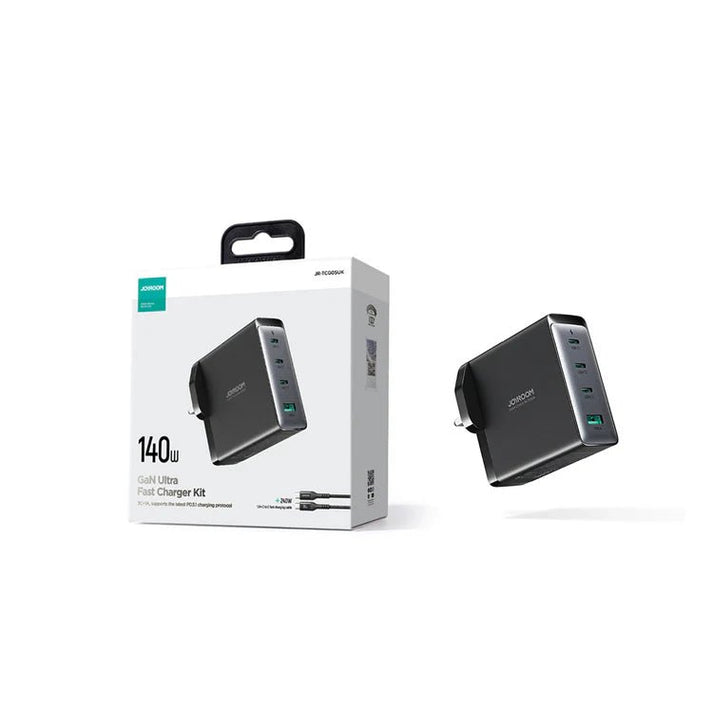 Joyroom 140W 3C1A Fast Charger - Black+240W C to C Cable 1.2m GaN Ultra JR - TCG05 - Saif Al Najmi KwChargersJOYROOMSaif Al Najmi KwJR-TCG05UK132457140W 3C1A Fast Charger - Black+240W C to C Cable 1.2m GaN Ultra JR - TCG05 - Saif Al Najmi Kw