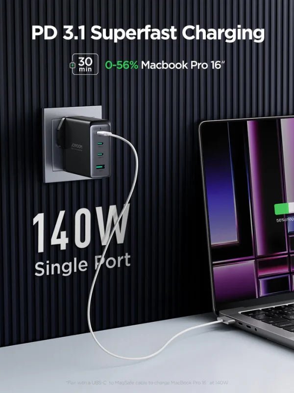 Joyroom 140W 3C1A Fast Charger - Black+240W C to C Cable 1.2m GaN Ultra JR - TCG05 - Saif Al Najmi KwChargersJOYROOMSaif Al Najmi KwJR-TCG05UK132457140W 3C1A Fast Charger - Black+240W C to C Cable 1.2m GaN Ultra JR - TCG05 - Saif Al Najmi Kw