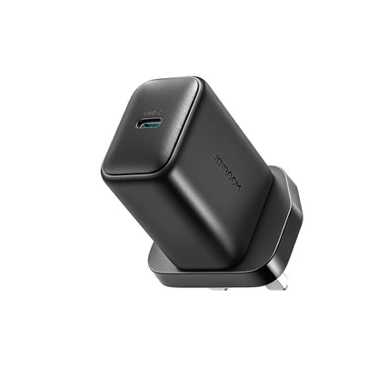 Joyroom 25W Fast Charger with USB - C to C Cable (1m) – UK Plug, Black (JR - TCF23) - Saif Al Najmi KwChargersJOYROOMSaif Al Najmi KwJoyroom 25W Fast Charger with USB - C to C Cable (1m) – UK Plug, Black (JR - TCF23)