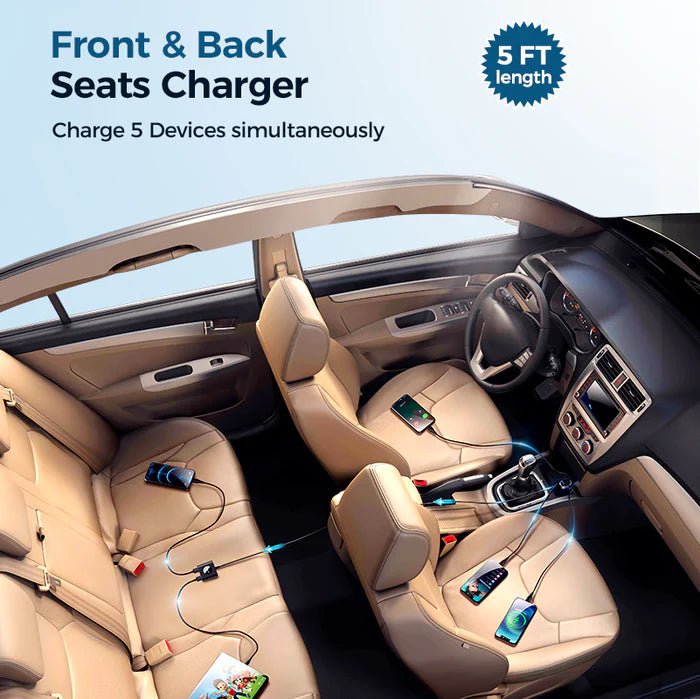 Joyroom 5 multi - port(2 PD + 3 QC3.0) fast car charger JR - CL05 - Saif Al Najmi KwCar ChargersJOYROOMSaif Al Najmi KwJR-CL05130576Joyroom 5 multi - port(2 PD + 3 QC3.0) fast car charger JR - CL05 - Saif Al Najmi Kw