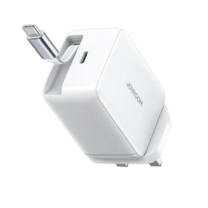 Joyroom 67W GaN Fast Charger with Retractable Cable – UK Plug, White (JR - TCL06) - Saif Al Najmi KwChargersJOYROOMSaif Al Najmi KwJoyroom 67W GaN Fast Charger with Retractable Cable – UK Plug, White (JR - TCL06)