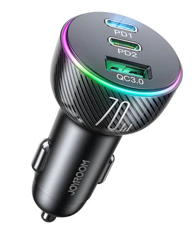 Joyroom 70W Car Charger – 2PD + 1USB, Triple Port, Black (JR - CL26) - Saif Al Najmi KwCar ChargersJOYROOMSaif Al Najmi KwJR-CL26131533Joyroom 70W Car Charger 2PD+1USB Car Charger - Black JR - CL26 - Saif Al Najmi Kw