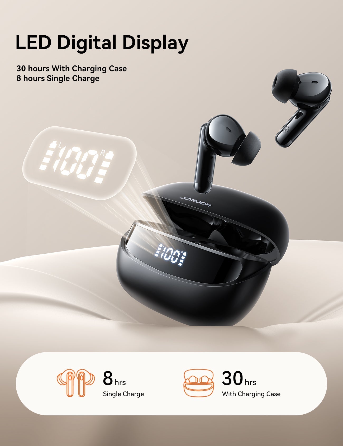 Joyroom BB3 True Wireless Earbuds - Black - Saif Al Najmi KwEarpodsJoyroomSaif Al Najmi KwJoyroom BB3 True Wireless Earbuds - Black