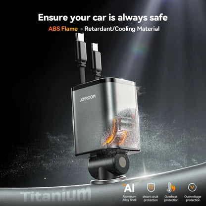 Joyroom JR - CCL05 30W 4 - in - 1 Retractable Cable Car Charger – Black - Saif Al Najmi KwCar ChargersJOYROOMSaif Al Najmi KwJoyroom JR - CCL05 30W 4 - in - 1 Retractable Cable Car Charger – Black