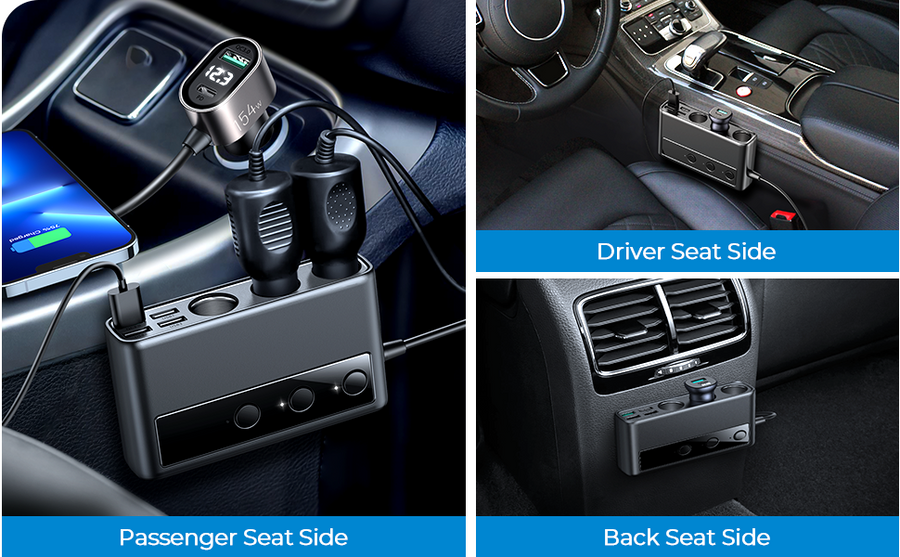 Multi Port Joyroom JR-CL06 Car Cigarette Lighter Adapter
