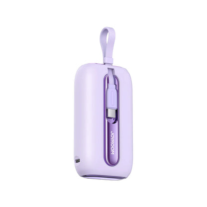 Joyroom JR - L012 10000mAh Mini Power Bank with Dual Cables – 22.5W Fast Charging - Saif Al Najmi KwPower BanksJOYROOMSaif Al Najmi KwPurpleJoyroom JR - L012 10000mAh Mini Power Bank with Dual Cables – 22.5W Fast Charging