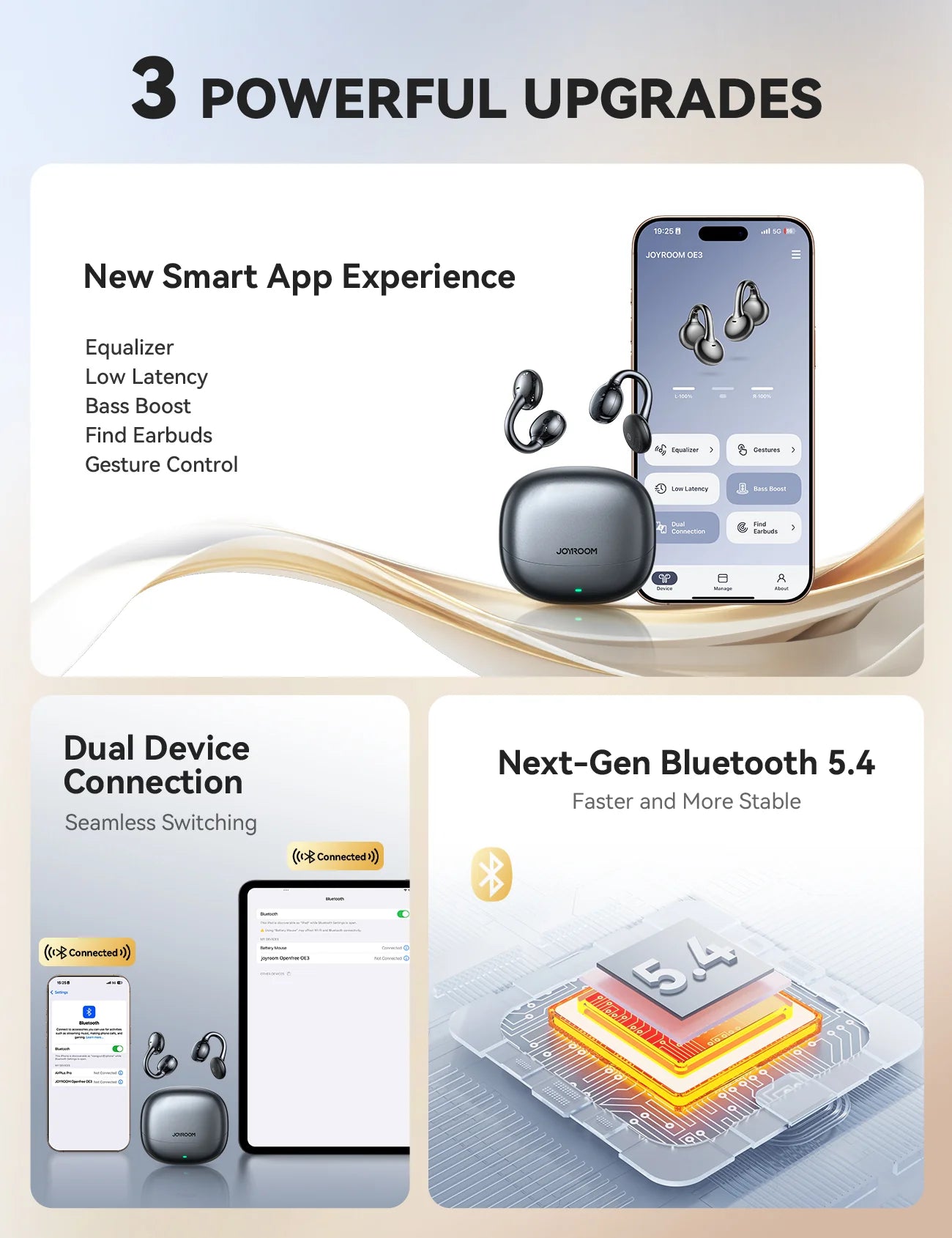 JOYROOM JR-OE3 Clip On Earbuds