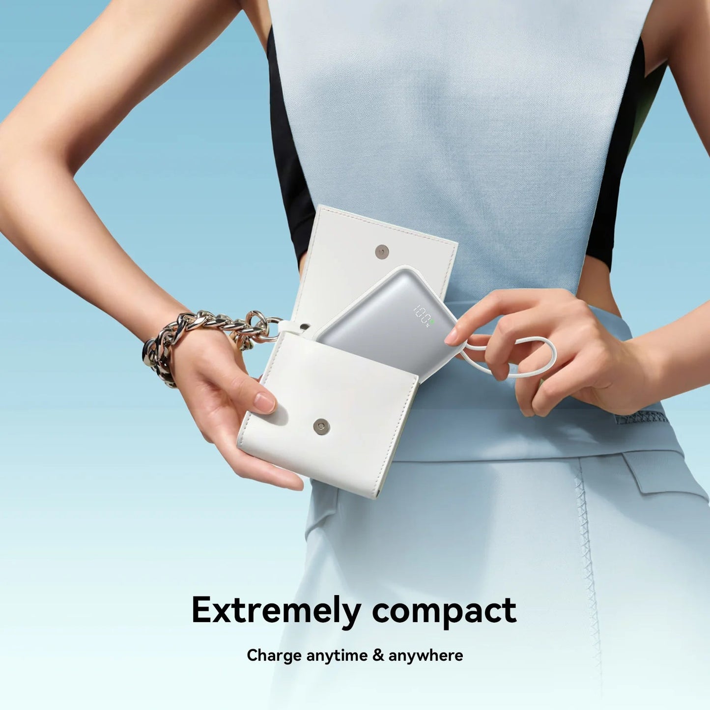 Joyroom JR - PBF27 10000mAh Mini Power Bank – 22.5W Fast Charging, Built - in Dual Cables - Saif Al Najmi KwPower BanksJOYROOMSaif Al Najmi Kwdesert titaniumJoyroom JR - PBF27 10000mAh Mini Power Bank – 22.5W Fast Charging, Built - in Dual Cables