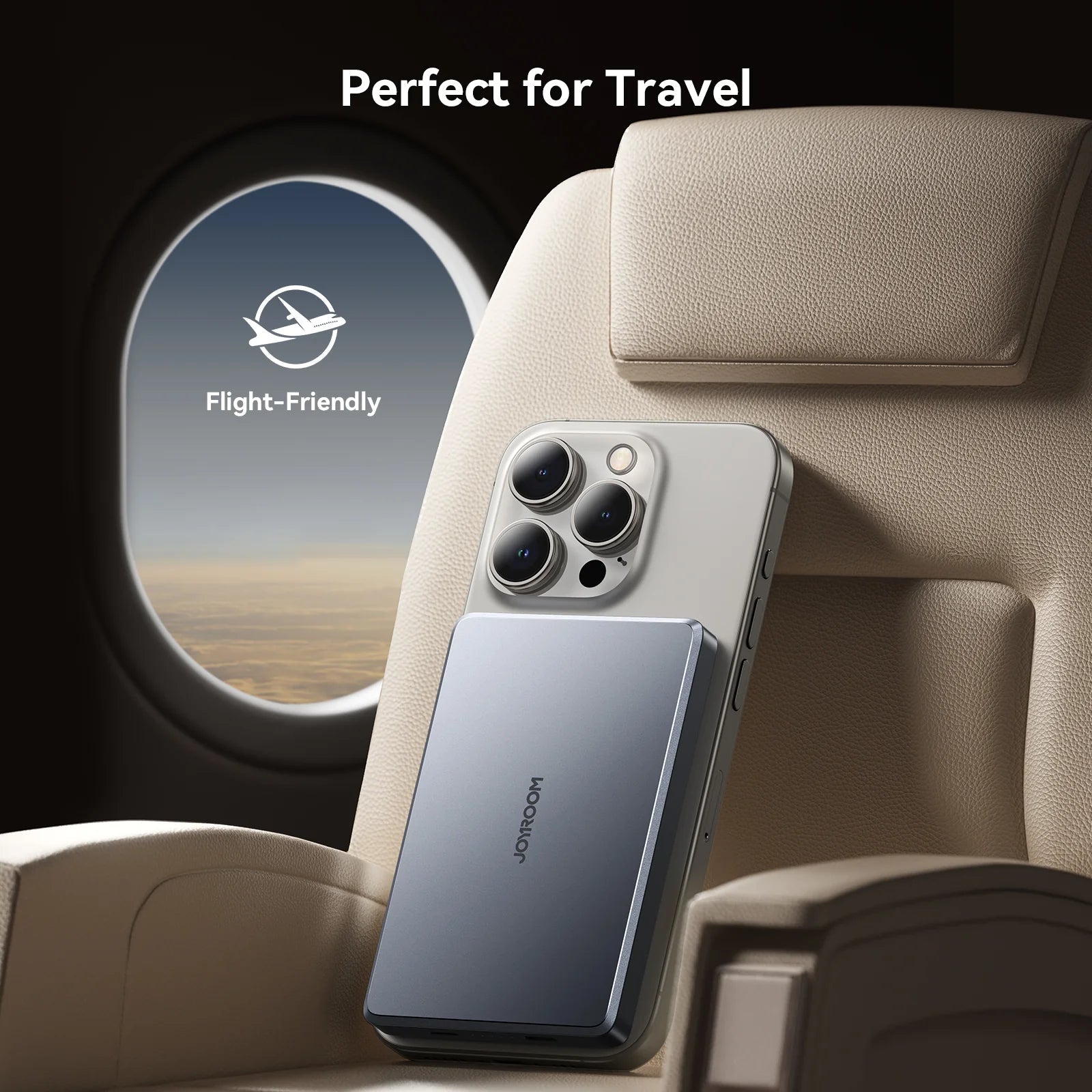 Joyroom JR - PBM08 Pro 10000mAh Magnetic Wireless Power Bank – 20W Fast Charging - Natural Titanium - Saif Al Najmi KwWireless Power BanksJOYROOMSaif Al Najmi KwJoyroom JR - PBM08 Pro 10000mAh Magnetic Wireless Power Bank – 20W Fast Charging - Natural Titanium