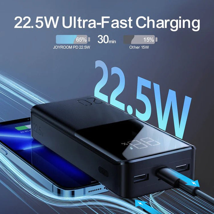Joyroom JR - QP192 20000mAh Power Bank with LCD Display – 22.5W Fast Charging - Saif Al Najmi KwPower BanksJOYROOMSaif Al Najmi KwJR-QP19213091720000mah 22.5W fast charging powerbank with LCD display JR - QP192 - Saif Al Najmi Kw
