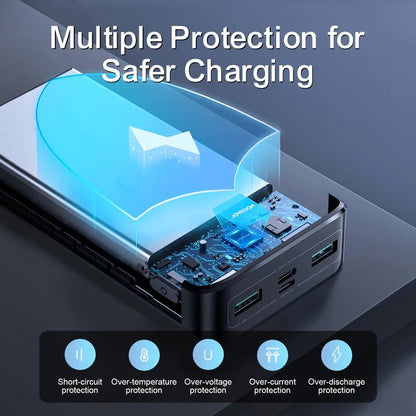 Joyroom JR - QP192 20000mAh Power Bank with LCD Display – 22.5W Fast Charging - Saif Al Najmi KwPower BanksJOYROOMSaif Al Najmi KwJR-QP19213091720000mah 22.5W fast charging powerbank with LCD display JR - QP192 - Saif Al Najmi Kw