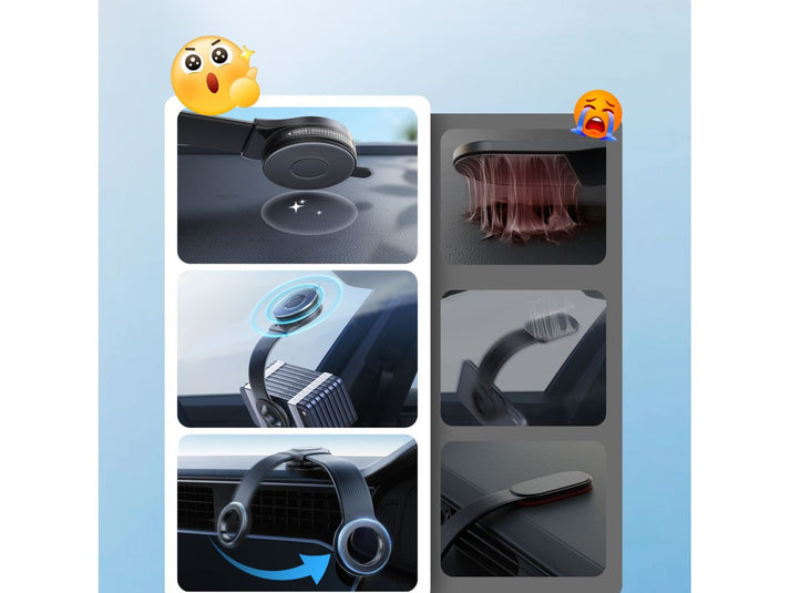 Joyroom JR - ZS518 Bendable Magnetic Phone Holder Flexible Arm Car Phone Mount - Black - Saif Al Najmi KwPhone HolderJoyroomSaif Al Najmi KwJoyroom JR - ZS518 Bendable Magnetic Phone Holder Flexible Arm Car Phone Mount - Black