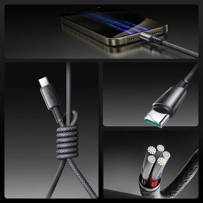 Joyroom S - A50 Unlimited Series 3A USB - A to USB - C Cable with Magnetic Organizer – 1.2m, Gray - Saif Al Najmi KwData CablesJOYROOMSaif Al Najmi KwJoyroom S - A50 Unlimited Series 3A USB - A to USB - C Cable with Magnetic Organizer – 1.2m, Gray