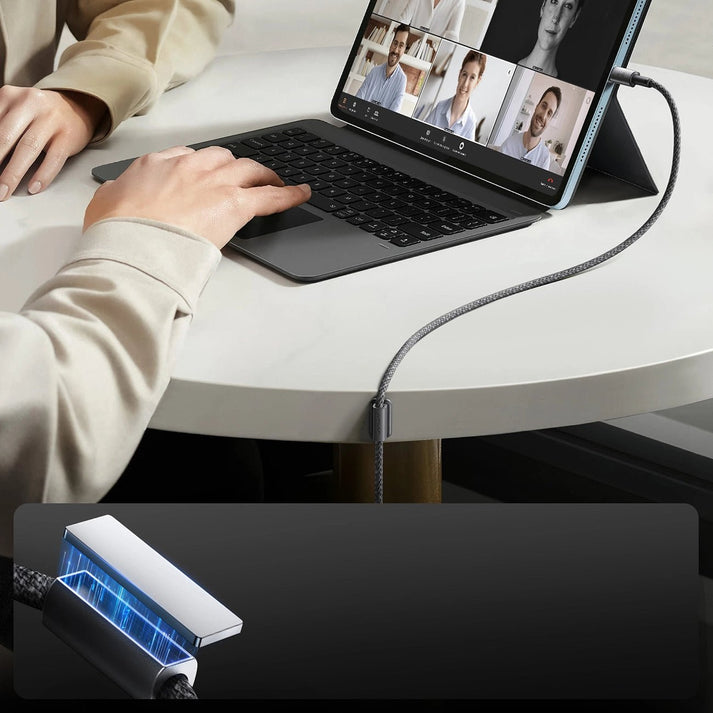 Joyroom S - A50 Unlimited Series 3A USB - A to USB - C Cable with Magnetic Organizer – 1.2m, Gray - Saif Al Najmi KwData CablesJOYROOMSaif Al Najmi KwJoyroom S - A50 Unlimited Series 3A USB - A to USB - C Cable with Magnetic Organizer – 1.2m, Gray
