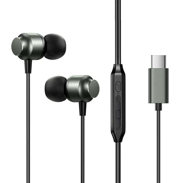 JOYROOM TYPE - C Series In - Ear Metal Wired Earbuds JR - EC06 - Saif Al Najmi KwEarphonesJOYROOMSaif Al Najmi KwEC06-BLK132472BLACKTYPE - C Series In - Ear Metal Wired Earbuds JR - EC06 - Black - Saif Al Najmi Kw