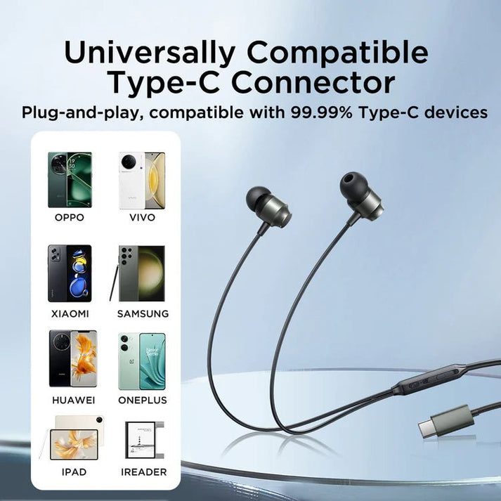 JOYROOM TYPE - C Series In - Ear Metal Wired Earbuds JR - EC06 - Saif Al Najmi KwEarphonesJOYROOMSaif Al Najmi KwEC06-WHWHITETYPE - C Series In - Ear Metal Wired Earbuds JR - EC06 - Black - Saif Al Najmi Kw