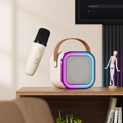 K12 Karaoke Bluetooth Speaker with 1 Wireless Microphone – Portable Party Speaker - Saif Al Najmi Kwclearance saleSaif Al Najmi KwSaif Al Najmi KwK12 Karaoke Bluetooth Speaker with 1 Wireless Microphone – Portable Party Speaker