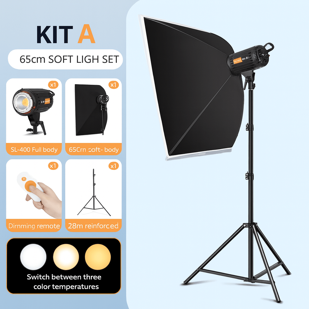 KIT A – 65cm Soft Light Set with SL - 400 Full Body LED - Saif Al Najmi KwLED LightSaif Al Najmi KwSaif Al Najmi KwKIT A – 65cm Soft Light Set with SL - 400 Full Body LED