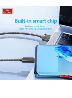 Earldom USB Data Cable EC-187C - 2.4A Fast Charging & Sync (USB to USB-C) - Saif Al Najmi Kw