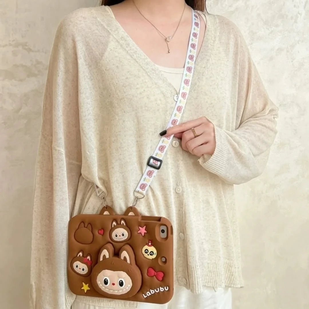 Labubu Shockproof iPad Case with Pencil Holder – Multi - Color Options - Saif Al Najmi KwLabubuLabubuSaif Al Najmi KwBrowniPad 10.9 - inch 10th generation / A16Labubu Shockproof iPad Case with Pencil Holder – Multi - Color Options