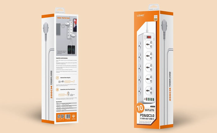 LDNIO 10 AC Outlets Universal Power Strip SC10610 - Saif Al Najmi KwExtension Power SocketLDNIOSaif Al Najmi KwSC10610130158LDNIO 10 AC Outlets Universal Power Strip SC10610 - Saif Al Najmi Kw