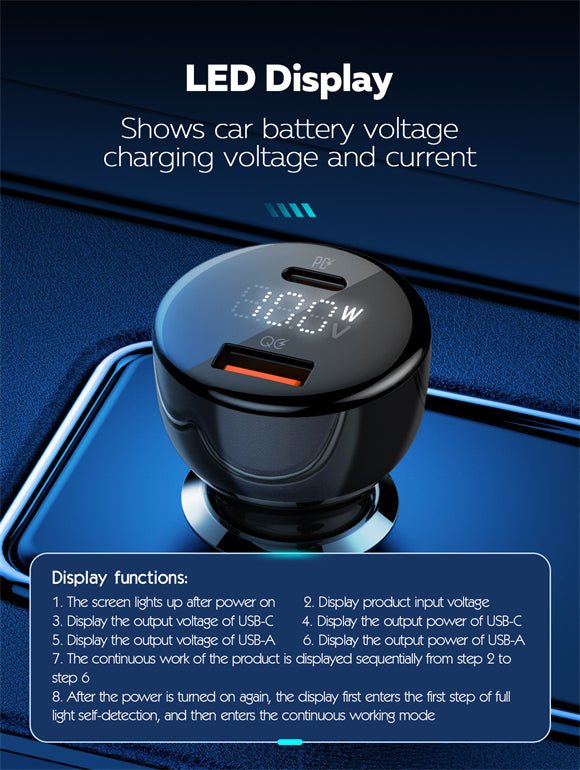ldnio 100W Dual USB Super Fast Car charger C101 - Saif Al Najmi KwCar ChargersLDNIOSaif Al Najmi KwC101131883100W Dual USB Super Fast Car charger C101 - Saif Al Najmi Kw
