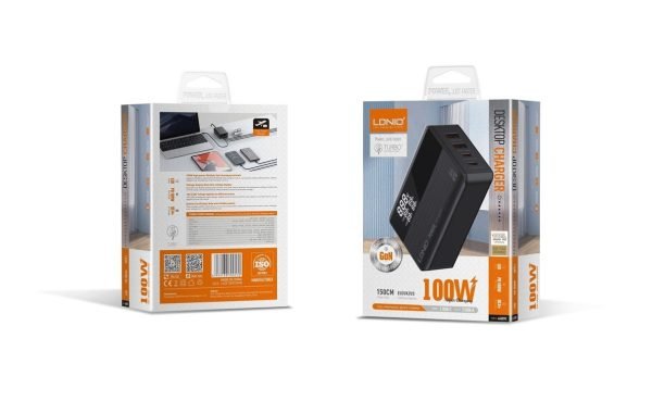 LDNIO 100W GaN Super Fast Charger A4809C - Saif Al Najmi KwDesktop ChargersLDNIOSaif Al Najmi KwA4809C131878LDNIO 100W GaN Super Fast Charger A4809C - Saif Al Najmi Kw