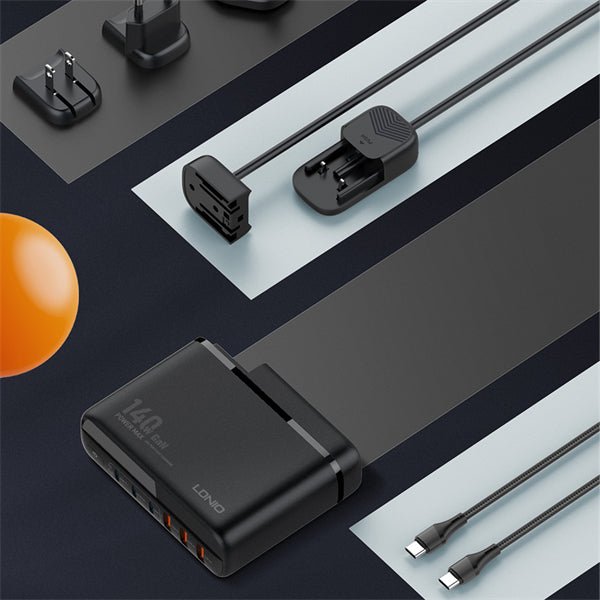 Ldnio 140W GaN Super Fast Desktop Charger A6140C - Multi - Device Charging Hub - Saif Al Najmi KwDesktop ChargersLDNIOSaif Al Najmi KwLDINIO A6140C132127140W GaN Super Fast Desktop Charger A6140C - Saif Al Najmi Kw