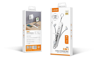 LDNIO 3 in 1 3.8A Stick Management Cable LC130 - Saif Al Najmi KwData CablesLDNIOSaif Al Najmi KwLC130132562LDNIO 3 in 1 3.8A Stick Management Cable LC130 - Saif Al Najmi Kw
