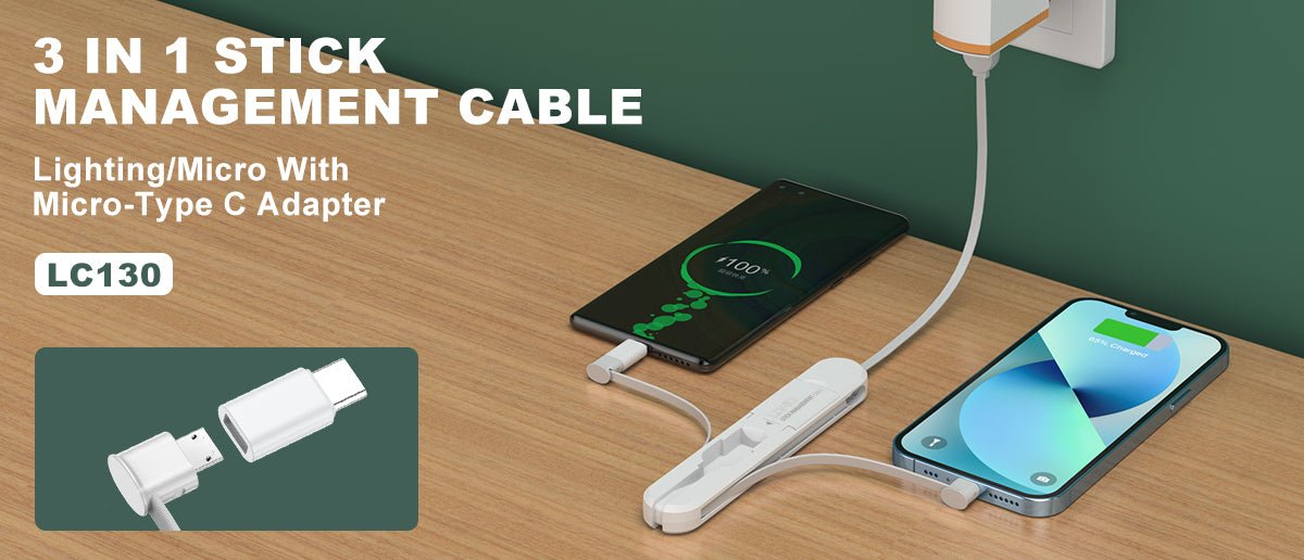 LDNIO 3 in 1 3.8A Stick Management Cable LC130 - Saif Al Najmi KwData CablesLDNIOSaif Al Najmi KwLC130132562LDNIO 3 in 1 3.8A Stick Management Cable LC130 - Saif Al Najmi Kw