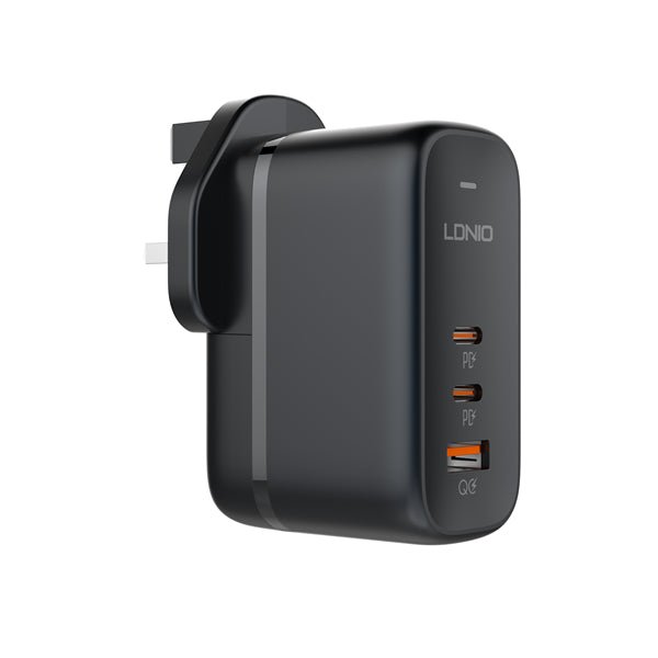 LDNIO Q366 65W GaN Super Fast Charger – Dual Type - C + USB Port - Saif Al Najmi KwChargersLDNIOSaif Al Najmi KwLDNIO Q366 65W GaN Super Fast Charger – Dual Type - C + USB Port