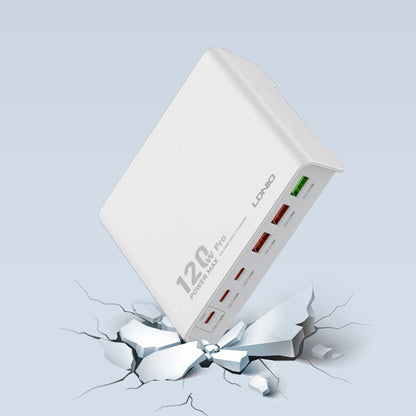 LDNIO Q605 120W Desktop Charging Station – 6 - Port PD & QC Fast Charger Hub - Saif Al Najmi KwDesktop ChargersLDNIOSaif Al Najmi KwLDINIO Q605132859LDNIO Q605 120W Desktop Charging Station – 6 - Port PD & QC Fast Charger Hub - Saif Al Najmi Kw