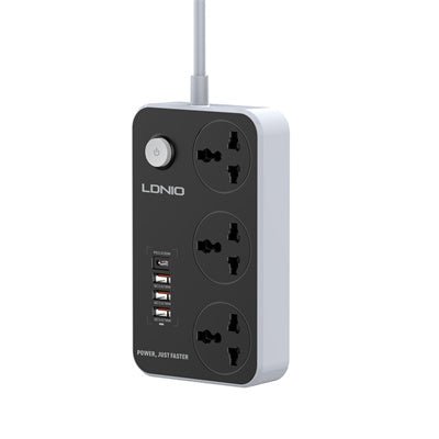 LDNIO SC3412 2500W Defender Series Power Strip – 20W USB - C PD + 3×QC3.0 (4 USB Ports + 3 AC Sockets) - Saif Al Najmi KwExtension Power SocketLDNIOSaif Al Najmi KwLDNIO SC3412 2500W Defender Series Power Strip – 20W USB - C PD + 3×QC3.0 (4 USB Ports + 3 AC Sockets)