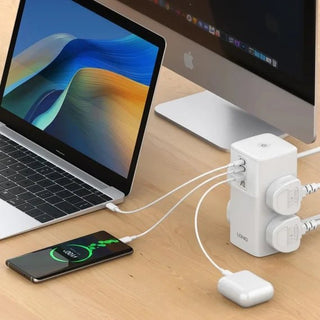 LDNIO SC4383 2500W Power Strip with 4 Triple Sockets, USB Port and 2 Type - C Ports 70W - Saif Al Najmi KwDesktop ChargersLDNIOSaif Al Najmi KwSC4383133240LDNIO SC4383 2500W Power Strip with 4 Triple Sockets, USB Port and 2 Type - C Ports 70W - Saif Al Najmi Kw