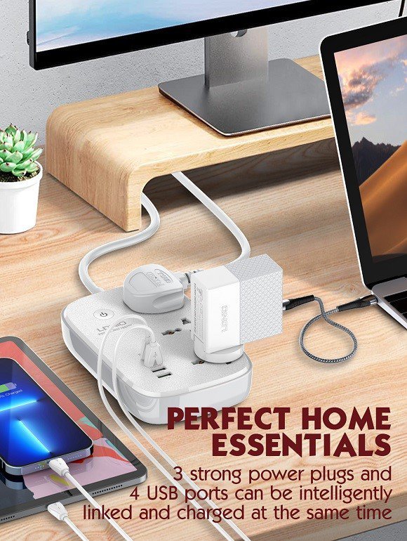 LDNIO SCW3451 Wi - Fi Smart Universal Power Strip - Saif Al Najmi KwExtension Power SocketLDNIOSaif Al Najmi KwSCW3451131164LDNIO SCW3451 Wi - Fi Smart Universal Power Strip - Saif Al Najmi Kw