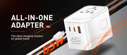 LDNIO Z6 GaN 65W Travel Adapter – 3 USB Port Global Charger - Saif Al Najmi KwAdapterLDNIOSaif Al Najmi KwZ6133314LDNIO 3 USB Ports 65W GaN Travel Adapter Z6 - Saif Al Najmi Kw