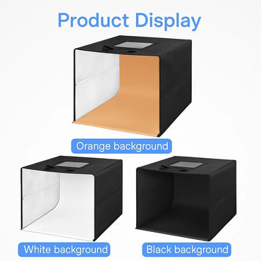 LED Portable Folding Photo Studio Light Box – 40×40cm - Saif Al Najmi KwLED LightSaif Al Najmi KwSaif Al Najmi KwLED Portable Folding Photo Studio Light Box – 40×40cm