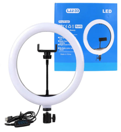 LJJ - 33 33cm USB LED Ring Light – Plug & Play, Dimmable for Video & Makeup - Saif Al Najmi KwLED LightSaif Al Najmi KwSaif Al Najmi KwLJJ - 33 33cm USB LED Ring Light – Plug & Play, Dimmable for Video & Makeup