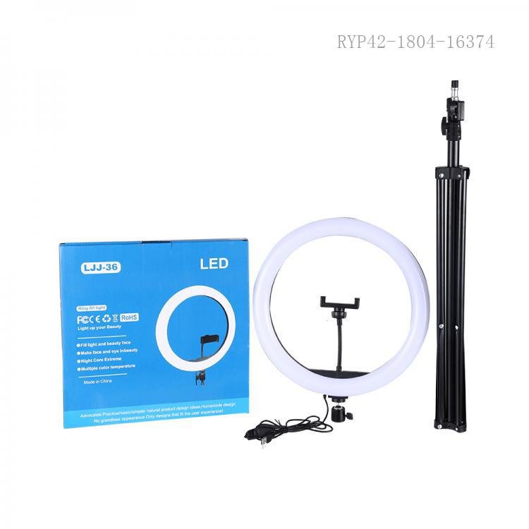 LJJ - 36 14 - Inch 12 W / 15 W LED Ring Light – 192 LED Beads, 3 Color Modes & 9 Brightness Levels + Phone Clip & 2 m USB Cable - Saif Al Najmi KwLED LightSaif Al Najmi KwSaif Al Najmi KwLJJ - 36 14 - Inch 12 W / 15 W LED Ring Light – 192 LED Beads, 3 Color Modes & 9 Brightness Levels + Phone Clip & 2 m USB Cable