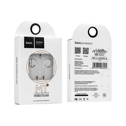 M1 original series earphones - white - Saif Al Najmi Kw