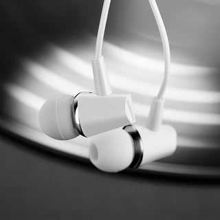 M34 honor music universal earphones with microphone - white - Saif Al Najmi Kw