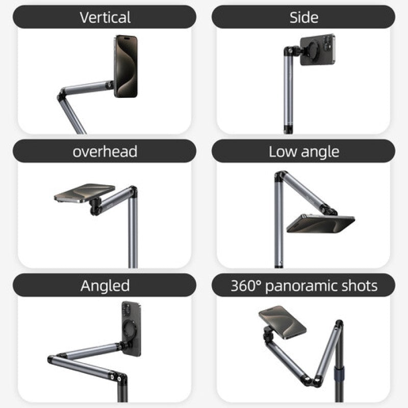 Magnetic Phone Stand TELESIN Floor Live Streaming 360° Mount - Saif Al Najmi KwPhone HolderTelesinSaif Al Najmi KwMagnetic Phone Stand TELESIN Floor Live Streaming 360° Mount