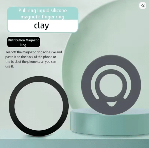 MagSafe Phone Ring Holder – Magnetic Silicone Strap for iPhone & Samsung - Saif Al Najmi KwPhone HolderSaif Al NajmiSaif Al Najmi KwGrayMagSafe Phone Ring Holder – Magnetic Silicone Strap for iPhone & Samsung