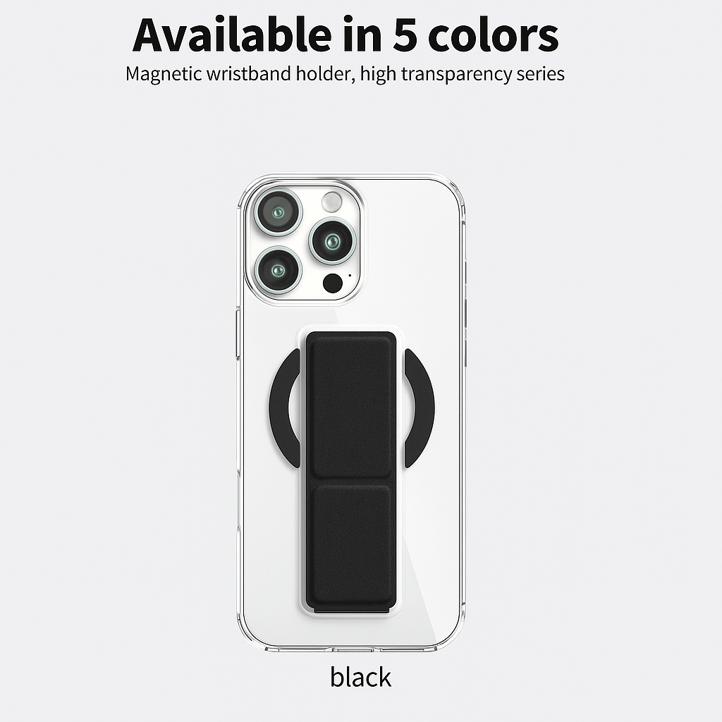 MagSafe Stand Case with Foldable Wristband Grip – Magnetic Wireless Charging Compatible - Saif Al Najmi KwPhone CaseSaif Al Najmi KwSaif Al Najmi KwBlackIPHONE 17 Pro MaxMagSafe Stand Case with Foldable Wristband Grip – Magnetic Wireless Charging Compatible