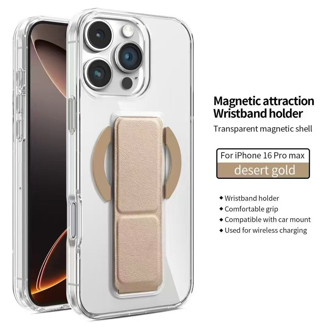 MagSafe Stand Case with Foldable Wristband Grip – Magnetic Wireless Charging Compatible - Saif Al Najmi KwPhone CaseSaif Al Najmi KwSaif Al Najmi Kwdesert goldIPHONE 16 Pro MaxMagSafe Stand Case with Foldable Wristband Grip – Magnetic Wireless Charging Compatible