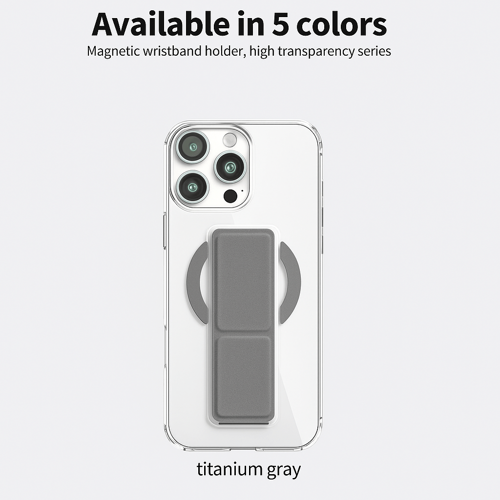 MagSafe Stand Case with Foldable Wristband Grip – Magnetic Wireless Charging Compatible - Saif Al Najmi KwPhone CaseSaif Al Najmi KwSaif Al Najmi KwGrayIPHONE 17 Pro MaxMagSafe Stand Case with Foldable Wristband Grip – Magnetic Wireless Charging Compatible