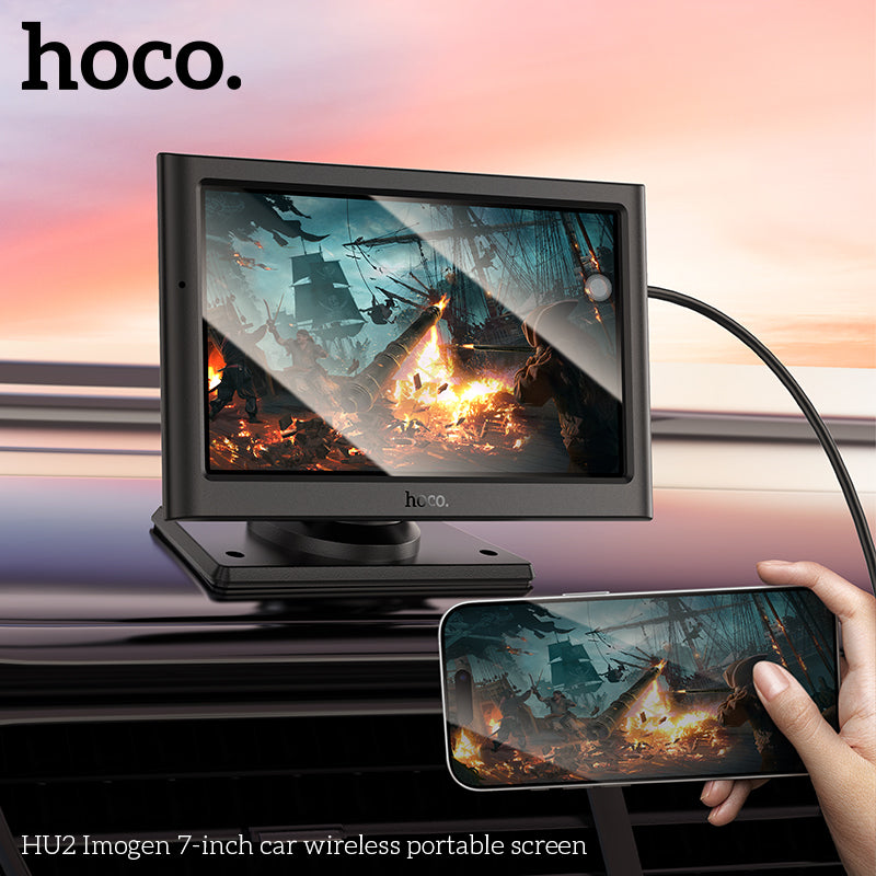 Hoco HU2 Imogen 7-Inch Wireless Mobile Car Screen - Saif Al Najmi Kw