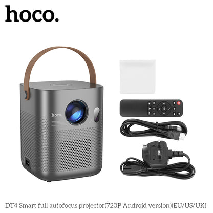 Hoco DT4 Smart Autofocus Projector – Android 720P Portable Home Cinema