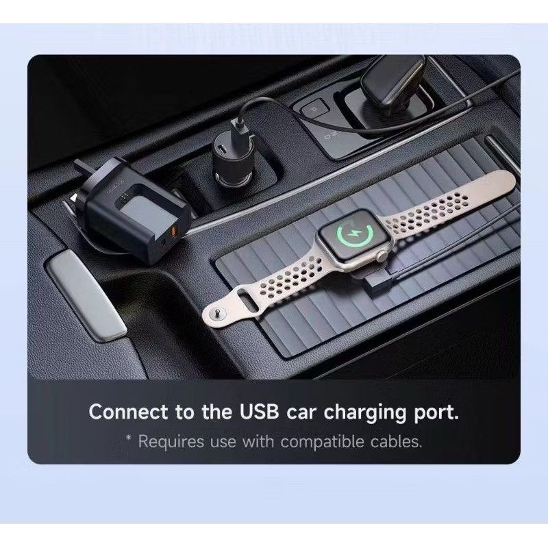 Mcdodo CH-398 30W 2-in-1 UK Travel Charger 3Pin USB A + USB C + Watch Charger - Saif Al Najmi Kw